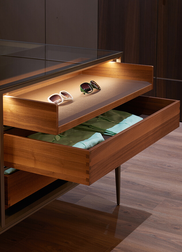 italian glass cabinet Base-C10-2-1