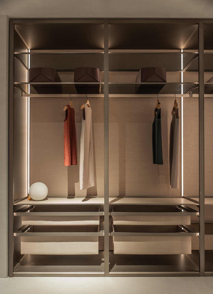 Italian Walk-In Closet Cabine Armadio Frontale N3